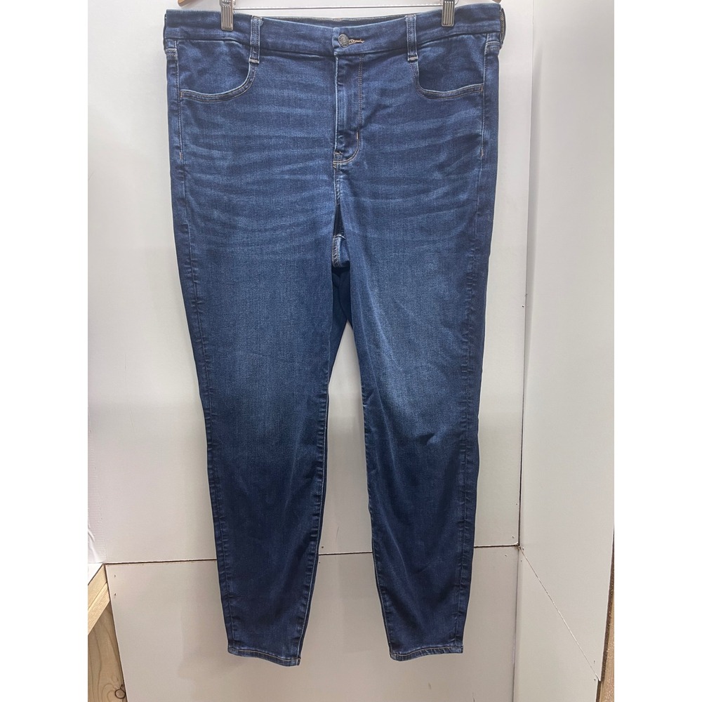 American Eagle Curvy High-Rise Jegging Dark Wash Next Level Stretch Jeans 18 Reg